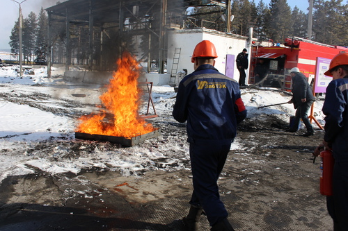 На базе структурного подразделения «Атамановка» прошла противопожарная тренировка с участием пожарной части п.Атамановка.